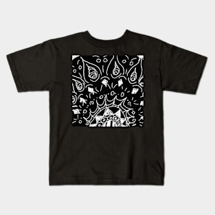 Mandala b&w Kids T-Shirt